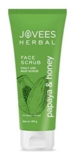 Jovees Herbal Papaya & honey Face Scrub For Normal to Dry Skin 100gm - Fast UK Delivery - Image 2