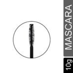 Fashion Colour Mascara Waterproof Black | Long Lasting | Light Weight | Quick Dry | Highly Pigmented Colour | Waterproof Volume Mascara | Smudge Proof Curling Mascara For Eye Makeup | Jet Black (10ML) - Fast UK Delivery - Image 3
