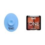 Glam 21 Silicone Face Cleanser Scrubber (Small) Little One 4-in-1 Eyeshadow Palette Ultra pigmented, Easy to blend Long Lasting Eye Make Up Kit |Little Lady-04 - Fast UK Delivery - Image 2