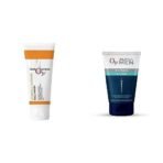 O3+ Vitamin C Face Wash Glow For Daily Brightening & Gentle Cleansing 60g & O3+ ALPHA MEN Acno D-TAN Scrub With Hyaluronic & Mint 50g - Detan Scrub for TAN removal Combo - Fast UK Delivery - Image 2