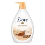 Dove Relaxing Shea Butter Body Wash with Vanilla for Soft Skin, Soothing Scent, 1L - Fast UK Delivery - Image 2