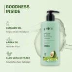 Plum Avocado & Argan Frizz Control Shampoo | for Curly, Wavy & Frizzy Hair | Sulphate & Parabens Free | with Aloe Vera Extract | Reduces Frizz, Retains Moisture & Conditions Strands | 250ml - Fast UK Delivery - Image 6