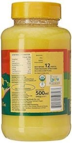 Organic India Pure Cow Organic Ghee 500ml - (Pack of 3) - Fast UK Delivery - Image 3