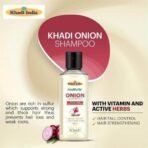 Healthally Khadi Herbal Onion Shampoo - 400 ML | Dandruff,Hair Breakage,Hair Fall Control Shampoo For Men Woman Hair Nourishment | Paraben/Sulphate Free - Fast UK Delivery - Image 2