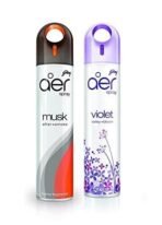 Godrej aer spray, Air Freshener for Home & Office - Musk After Smoke & Violet Valley Bloom | Long-Lasting Fragrance | Pack of 2 (240 ml each) - Fast UK Delivery - Image 2