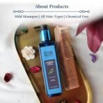 Blue Nectar Anti Hair Fall Shampoo with Amla, Honey and Mulethi, Paraben and Sulfate Free Shampoo for Women and Men | Plant Based Hair Shampoo for Thick Hair (10 Herbs, 200 ml) - Fast UK Delivery - Image 7