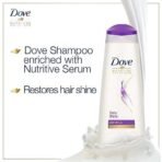 Dove Daily Shine Shampoo - For Dull And Frizzy Hair, Makes Hair Soft, Shiny And Smooth, 180 ml - Fast UK Delivery - Image 4