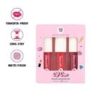 MyGlamm POPxo Makeup- Matte Finish Liquid Lipstick Kit - OG Crew -1.5g (Set of 3) | Blair, Cheryl, & Emily (Wine Red, Pink, Britgh Red) Shade | Enriched with Cocoa Butter & Vitamin E - Fast UK Delivery - Image 3