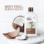 Just Herbs Nourishing Body Milk with Coconut & Almond for Men & Women | Hydrating Body Lotion for Winter Dryness- 300 ml - Fast UK Delivery - Image 3