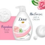 Dove Soothing Rose & Aloe Vera Body Wash for Replenished Skin, Refreshing Scent 1L - Fast UK Delivery - Image 7