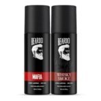Beardo Whisky Smoke and Mafia Long Lasting Perfume Body Spray Combo (Pack of 2) | No Gas Deo For Men | Long Lasting Deodorant for Men | Body Spray Perfume | Gift For Brother | Gift For Friends - Fast UK Delivery - Image 2