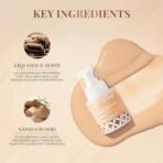 Just Herbs Medium to Full Coverage Liquorice Root and Sandalwood Longwear Weightless Foundation for Face Makeup 40 ml - Fast UK Delivery - Image 6