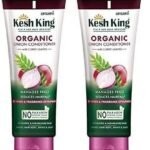 Kesh King Emami Organic Onion Conditioner With Curry Leaves For Hydrated And Nourished Hair For All Hair Types, 200 Millilitre - Unscented (Pack of 2) - Fast UK Delivery