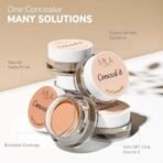 Mila Beaute Conceal It Pot Concealerwith Brush | Enriched With SPF 15 and Vitamin E | Light Weight Concealer | Long Lasting Coverage | Natural Matte Finish | Covers All Skin Concerns | Easily Blendable Concealer For Face Makeup | Shade - (03 Creamy Beige, 4g) - Fast UK Delivery - Image 4