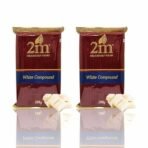 Konfiz 2M White Chocolate Compound Slab Perfect For Baking,Cake Decorating,Topping,Molding&Dipping(Pack Of 2,500 Gm) - Fast UK Delivery - Image 2
