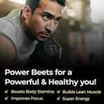 Rooted Actives Power Beets (250 g) - Organic Beet root powder with L arginine, L Carnitine, BCAA, Reservatrol & Stevia | Heart, Endurance, Nitric oxide booster| Beets Powder Supplement & Pre Workout - Fast UK Delivery - Image 7