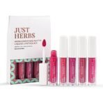 Just Herbs Ayurvedic Liquid Lipstick Kit Set of 5 with Long Lasting, Hydrating & Lightweight Lip Colour, Full Size - Paraben & Silicon Free - 10 ml (Brights & Pinks) - Fast UK Delivery - Image 2