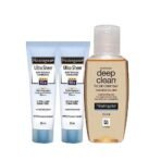 Neutrogena Travel Combo Ultra Sheer SPF 50 30Ml For Sensitive Skin (Pack Of 2) And Deep Clean Facial Cleanser Free, 2 Count - Fast UK Delivery - Image 2