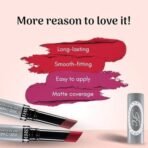 FASHION COLOUR Kissproof Non Transfer Lipstick | Water Resistant & Smudge Proof | Non-Drying | Lightweight | Long Stay Upto 15Hrs | Violet Jam - Fast UK Delivery - Image 3