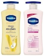 Vaseline Healthy Bright Body Lotion 400 ml & Vaseline Intensive Care Deep Moisture Nourishing Body Lotion 400 ml - Fast UK Delivery - Image 2