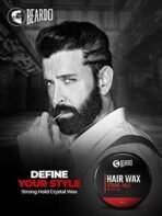 Beardo Stronghold Hair Wax, 100 gm (Pack of 2) | Crystal Hair Wax | Hair Wax Men | Styling Wax | Glossy Finish | Shine | Strong Hold | Hair Wax - Fast UK Delivery - Image 3
