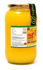 Yugmantra Organic Foods - 100% Pure Natural Desi Gir Cow Ghee -1000 Ml Glass Bottle Prepared from A2 Milk Bilona Method-Immunity Superfood Helps Reduces Joint - Fast UK Delivery - Image 3