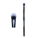KINDED Blending Eye Shadow Brow Bone Eyebrow Makeup Brush Professional Series for Makeup Beauty with Smooth Soft Synthetic Hair Bristles Anti Rust Aluminium Ferrule Natural Wooden Handle Grip - Fast UK Delivery