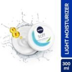 NIVEA Soft Light Moisturizer, 300 ml, for Face, Hand & Body, Non-Greasy Cream with Vitamin E & Jojoba Oil for Instant Hydration - Fast UK Delivery - Image 3