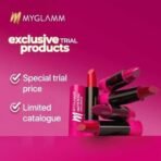 MyGlamm Matte Rush Mini Lipstick - Bright In Prague (Fuchsia Pink Shade) | Moisturising, High Colour Payoff, Long Lasting Bullet Lipstick|2.5g - Fast UK Delivery - Image 4