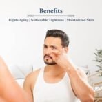 Blue Nectar Men Face Cream Natural Skin Brightening Cream Anti Aging Cream for Men with Sandalwood Saffron and Almond Oil (14 Herbs 50g) - Fast UK Delivery - Image 4