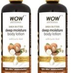 WOW Skin Science Shea Butter With Lactic Acid Body Lotion | Hydrates Very Dry Skin | Long Lasting 48 hrs Moisturization | Smoothens Rough, Flaky Skin | Calms Itchy Skin - 400ml (Pack of 2) - Fast UK Delivery