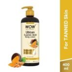 WOW Skin Science Ubtan Body Lotion- All skin type - Anti-Tanning & Smoothening Care with Saffron Extract, Sandalwood Oil - 400mL - Fast UK Delivery - Image 3