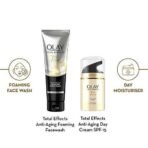 Olay Total Effects Giftpack - Day Cream with SPF 15 50gm + Cleanser 100g | Fights 7 Signs of Ageing | With Niacinamide and Green Tea Extracts | Normal, Oily, Dry, Combination Skin | Pack of 2 - Fast UK Delivery - Image 3