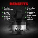 Beardo Blackout Hair Powder 4g - Black | Root Touch Up for Grey Hair | Instantly Covers Grey Roots, Beard Patches & Bald Spots | Thick Black Fiber Hairline Powder | Highly Pigmented, Long-Lasting & Matte Finish | Super-Fine Cover-up - Fast UK Delivery - Image 6