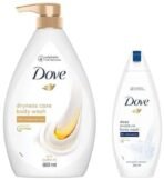 Dove Dryness Care Bodywash infused with Jojoba Oil to deeply nourish your skin & Dove Deeply Nourishing Body Wash - Fast UK Delivery - Image 2
