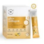 Wellbeing Nutrition Glow Korean Marine Collagen | Clinically Proven Type 1 & 3 Peptides, SkinAX, Glutathione, Resveratrol | Pinacolada - 6 Sachets - Image 2