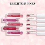 Just Herbs Ayurvedic Liquid Lipstick Kit Set of 5 with Long Lasting, Hydrating & Lightweight Lip Colour, Full Size - Paraben & Silicon Free - 10 ml (Brights & Pinks) - Fast UK Delivery - Image 3