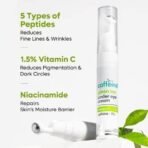 mCaffeine Green Tea Under Eye Cream to Reduce Fine Lines, Wrinkles & Dark Circles | 3% Caffeine, 1.5% Vit C & Peptides to Reduce Puffiness & Refresh Skin | Cooling Gel & Roller for Men & Women-15 ml - Fast UK Delivery - Image 6