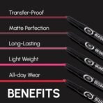 Fashion Colour Glossip Non-Transfer Lipstick | Long-Lasting 12 Hours Stay | Retractable Lip Crayon | One Swipe Application | Available in 19 Vibrant Shades (Mellow Maroon) - Fast UK Delivery - Image 7