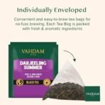 VAHDAM, Darjeeling Summer Black Tea - 15 Black Tea Bags | Pure Darjeeling Tea in Pyramid Shaped Tea Bags -30g - Fast UK Delivery - Image 6