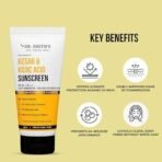 Dr. Sheth's Kesar & Kojic Acid Sunscreen For All Skin Types SPF 50+ Pa++++ For Pigmentation-Free Skin|High UV-A & UV-B Protection|No White Cast & Lightweight For Daily Moisturization|Men & Women|80g - Fast UK Delivery - Image 4