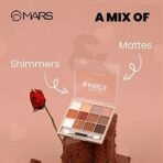 MARS 12 Shades Back To Basics Eyeshadow Powder Palette With Free Applicator | Matte | Shimmer | Beginner Friendly & Long Lasting Eye Shadow Palette | (14.4 Gm) (Shade-02), Multicolor - Fast UK Delivery - Image 4
