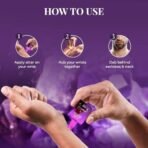 Just Herbs Amethyst Aura Attar Roll On Perfume | Premium Ittar Gifts | 18+ Hour Long Lasting Fragrance with Floral Moss, Musk Sandalwood for Men and Women 10ml - Fast UK Delivery - Image 6