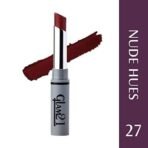 Glam 21 Long Lasting Non-Transfer Lipstick|Creamy Matte Formula | Smudge-Free | HD-Colored lips - 2.8gm | Nude Hue-27 - Fast UK Delivery - Image 3