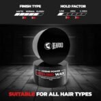Beardo Creme Power Styling Wax, 75 gm | Cream Hair Wax Men | Creme Styling Wax | Volumizing Wax | Natural Finish | Hair Cream | Hair Wax for Non Stick, Smooth Hair - Fast UK Delivery - Image 4