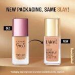 LAKME 9 To 5 Primer + Matte Perfect Cover Liquid Foundation, Full Coverage, Has A Built-In Primer For Poreless, Long Lasting Makeup, Cool Ivory, 25Ml, All Skin Type - Fast UK Delivery - Image 4