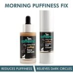 mCaffeine Coffee Morning Puffiness Fix Combo with Under Eye Cream and Face Serum | Hydrates and De-puffs Face Skin & Relieves Dark Circles | 70ml - Fast UK Delivery - Image 4