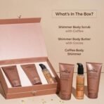 mCaffeine Shimmer & Glow Body Perfect Gift Set for Women | Special Valentine Present | Birthday, Anniversary Gift for Her | Special Occasion - Fast UK Delivery - Image 4