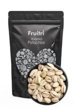 Fruitri Premium Pistachios Nut, Roasted and lightly Salted, 100% Pure Natural Irani Pista, 500g - Fast UK Delivery - Image 2