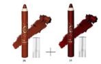 Fashion Colour Ultra Matte Waterproof Lip Crayon Combo Pack With Free Sharpener (06 Caramel & 14 Hazel Lips) - Fast UK Delivery - Image 4